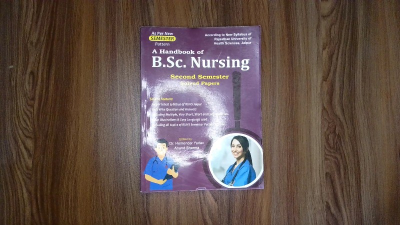A Handbook of B.Sc. Nursing Second Semester Solved Papers