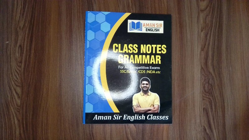 Class Notes Grammar For All Competitive Exams (SSC / BANK / CDS / NDA etc)