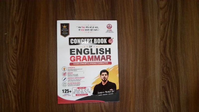Concept Book of English Grammar: Clear Concepts, Strong Foundation (125+ Concepts English-Hindi)