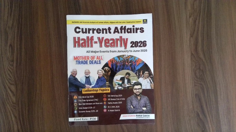 Current Affairs Half-Yearly 2026 (Jan-June 2026)