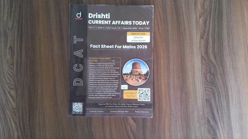 Drishti Current Affairs Today (DCAT) - September 2026 (Fact Sheet For Mains 2026)