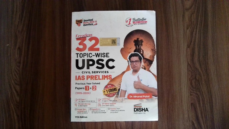 Errorless 32 Years Topic-Wise UPSC Civil Services IAS Prelims Previous Year Solved Papers 1 & 2 (1995-2026)  Author