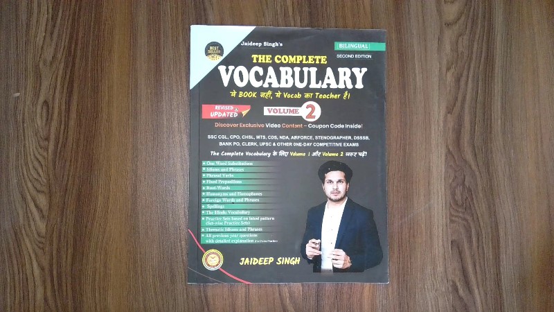 Jaideep Singh's The Complete Vocabulary Volume 2 (ये Book नहीं, ये Vocab का Teacher है।)