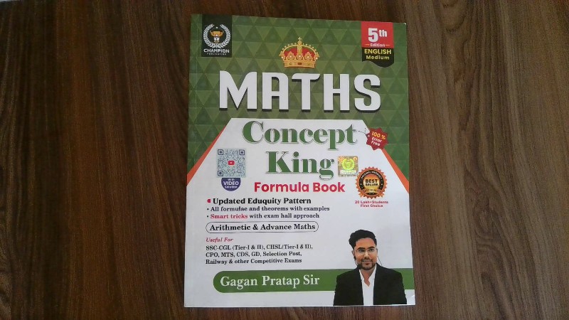 MATHS Concept King Formula Book (Arithmetic & Advance Maths)