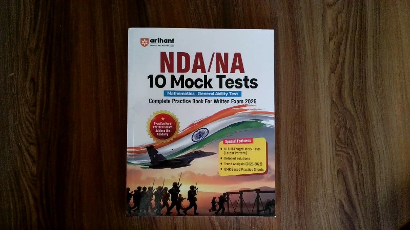 NDA/NA 10 Mock Tests - Mathematics | General Ability Test Complete Practice Book For Written Exam 2026