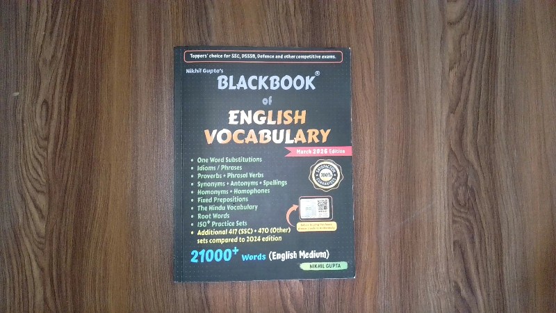 Nikhil Gupta's Blackbook of English Vocabulary (March 2026 Edition, 21000+ Words, English Medium)