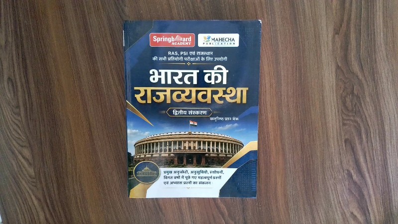 भारत की राजव्यवस्था – वस्तुनिष्ठ प्रश्न बैंक (Bharat Ki Rajvyavastha – Objective Question Bank)