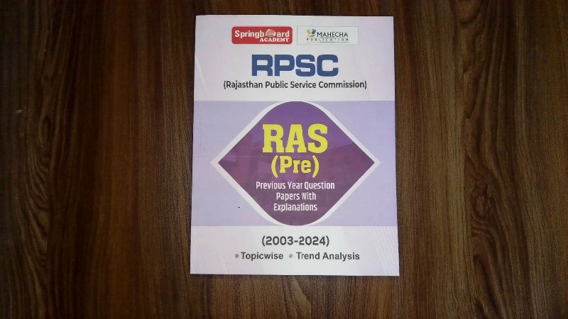 RPSC (Rajasthan Public Service Commission) RAS (Pre) Previous Year Question Papers With Explanations (2003-2024) Topicwise Trend Analysis