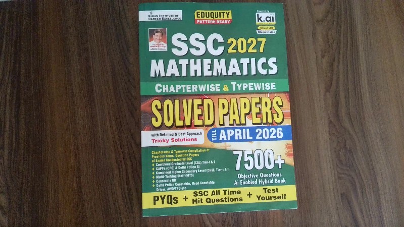 SSC 2027 Mathematics Chapterwise & Typewise Solved Papers (Till April 2026)
