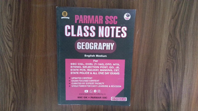 Parmar SSC Class Notes: Geography (English Medium)