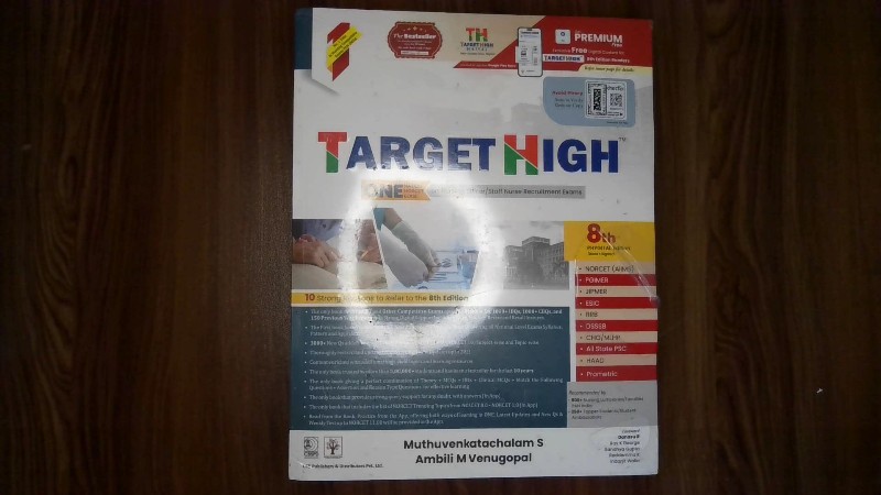 Target High - ONE Nation ONE Book on Nursing Officer / Staff Nurse Recruitment Exams (8th Phygital Edition [Book + Digital])