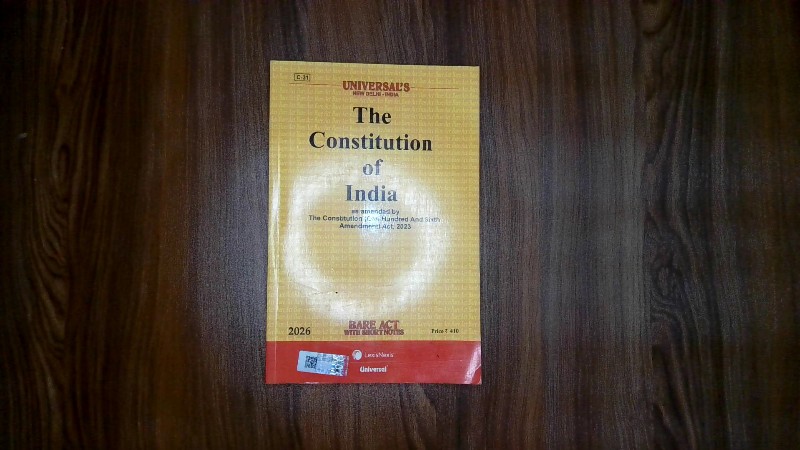 The Constitution of India (as amended by The Constitution (One Hundred And Sixth Amendment) Act, 2023) - Bare Act with Short Notes